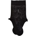 Black - Side - Cypress Hill Unisex Adult Leaf Print Socks