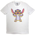 White-Purple - Front - Lilo & Stitch Unisex Adult Stitch T-Shirt