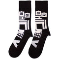 Black - Back - Five Finger Death Punch Unisex Adult Pixel Skull Socks