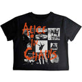 Black - Front - Alice In Chains Womens-Ladies Albums Montage Crop Top