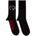 Black-Red - Front - Queens Of The Stone Age Unisex Adult Q Emblem Socks