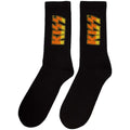 Black - Back - Kiss Unisex Adult Classic Logo Terrycloth Socks