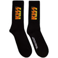 Black - Front - Kiss Unisex Adult Classic Logo Terrycloth Socks