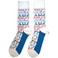 White - Back - The Beatles Unisex Adult Help! Outlines Repeat Socks