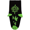 Black-Green - Side - Cypress Hill Unisex Adult Logo & Leaves Socks