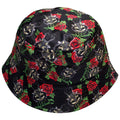 Black-Red-Green - Front - Cypress Hill Unisex Adult Skull And Roses Bucket Hat