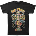 Black - Front - Guns N Roses Unisex Adult 80s Skull Cross T-Shirt