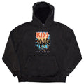 Charcoal Grey - Front - Kiss Unisex Adult Destroyer 3D Logo Stone Wash Pull Over Hoodie