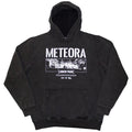 Charcoal Grey - Front - Linkin Park Unisex Adult Meteora Wall Art Stone Wash Pull Over Hoodie