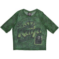 Green - Front - Bob Marley Womens-Ladies Kaya Crop Top