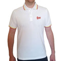 White - Front - David Bowie Unisex Adult Flash Logo Polo Shirt