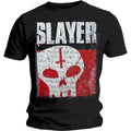 Black - Front - Slayer Unisex Adult Undisputed Attitude Skull T-Shirt