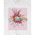 White - Side - Pink Floyd Unisex Adult Lichtenstein Prism T-Shirt