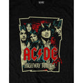 Black - Side - AC-DC Unisex Adult Highway To Hell Sketch T-Shirt