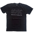 Black - Front - AC-DC Unisex Adult Back In Black T-Shirt