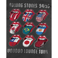 Charcoal Grey - Side - The Rolling Stones Unisex Adult Voodoo Lounge Tongue T-Shirt