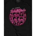 Black - Side - The Rolling Stones Unisex Adult Some Girls Version 1 Circle T-Shirt