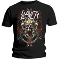 Black - Front - Slayer Unisex Adult Demonic Admat T-Shirt