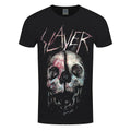 Black - Front - Slayer Unisex Adult Cleaved Skull T-Shirt