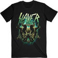 Black - Front - Slayer Unisex Adult Daemonic Twin T-Shirt