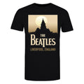 Black - Front - The Beatles Womens-Ladies Liverpool, England T-Shirt