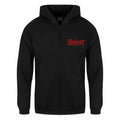 Black - Front - Slipknot Unisex Adult Skull Teeth Full Zip Hoodie