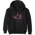 Black-Pink - Front - Pink Floyd Unisex Adult Dark Side Of The Moon Splattered Hoodie