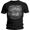 Black - Front - Motorhead Unisex Adult Clean Your Clock Back Print T-Shirt