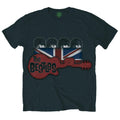 Black - Front - The Beatles Unisex Adult Guitar & Flag T-Shirt