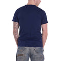 Navy Blue - Back - The Beatles Unisex Adult Flag Logo T-Shirt