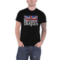 Black - Side - The Beatles Unisex Adult Flag Logo T-Shirt