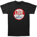 Black - Front - The Beatles Unisex Adult I Love T-Shirt