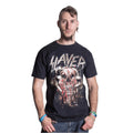 Black - Front - Slayer Unisex Adult Skull Motif T-Shirt