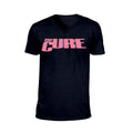 Black - Front - The Cure Unisex Adult Neon Logo T-Shirt