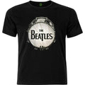 Black - Front - The Beatles Unisex Adult Drum T-Shirt