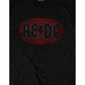 Black - Side - AC-DC Unisex Adult Oval Logo T-Shirt