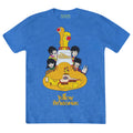 Mid Iris Blue - Front - The Beatles Unisex Adult Yellow Submarine Sub Sub T-Shirt