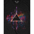 Black-Pink - Side - Pink Floyd Unisex Adult Dark Side Of The Moon Paint Splatter T-Shirt