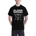 Black - Front - Slayer Unisex Adult Nation T-Shirt