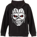 Black - Back - Iron Maiden Unisex Adult Eddie Axe Back Print Full Zip Hoodie