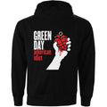 Black - Back - Green Day Unisex Adult American Idiot Full Zip Hoodie