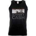 Black - Front - Johnny Cash Unisex Adult Tank Top