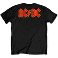 Black - Back - AC-DC Unisex Adult Back Print Logo T-Shirt