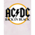 White - Side - AC-DC Unisex Adult Back In Black T-Shirt