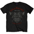 Black - Front - Black Sabbath Unisex Adult The End Skull T-Shirt