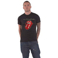 Black - Front - The Rolling Stones Unisex Adult Plastered Tongue T-Shirt