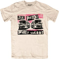 Sand - Front - Sex Pistols Unisex Adult Pretty Vacant T-Shirt