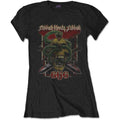 Black - Front - Black Sabbath Womens-Ladies Bloody 666 T-Shirt