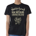 Black - Front - Motorhead Unisex Adult Deaf Not Blind T-Shirt