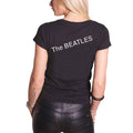 Black - Back - The Beatles Womens-Ladies White Album T-Shirt